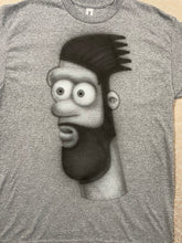 Load image into Gallery viewer, Grey airbrushed short sleeve t-shirt (size: Medium)
